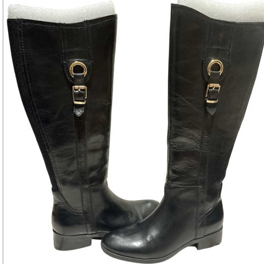 Black Leather Lucca Lane Knee-High Boots
